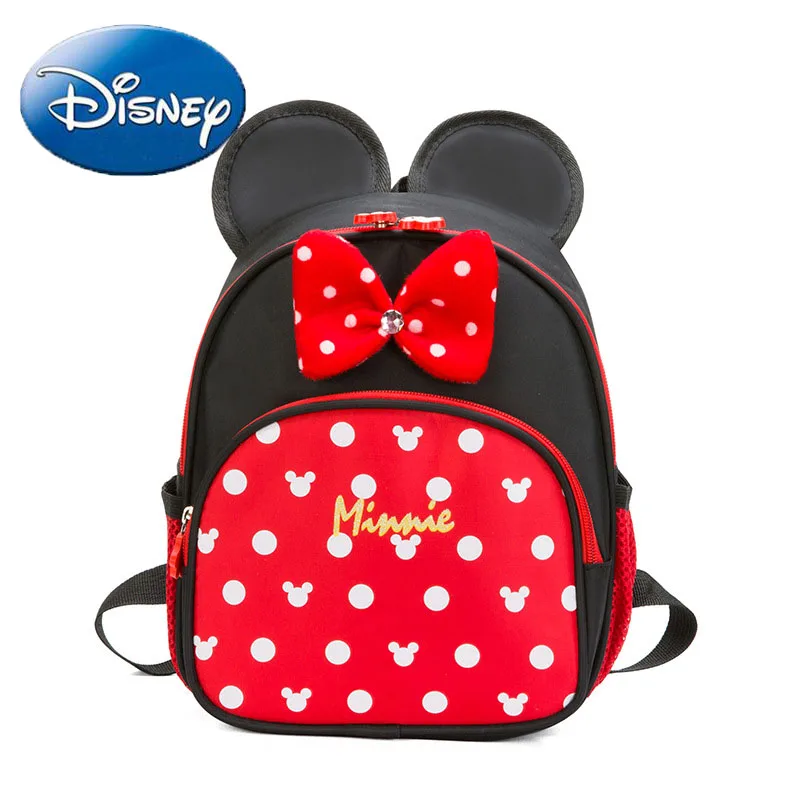 

Disney Mickey Mouse Backpack Large Capacity Woman Bags Waterproof Children Shoulder Bag Fashion Cartoon Minnie Handbag Schoolbag