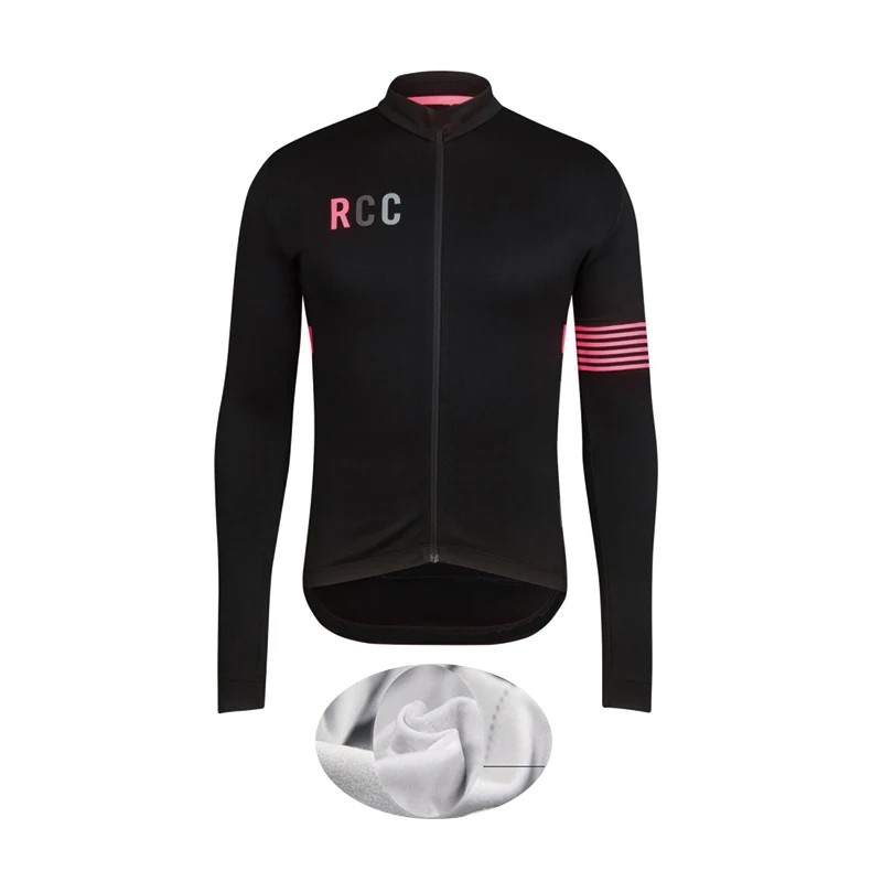 Fleece jersey RCC Pro team мужские куртки для велоспорта Зимняя Теплая Флисовая Джерси для велоспорта теплая одежда для горного велосипеда - Цвет: Fleece jersey