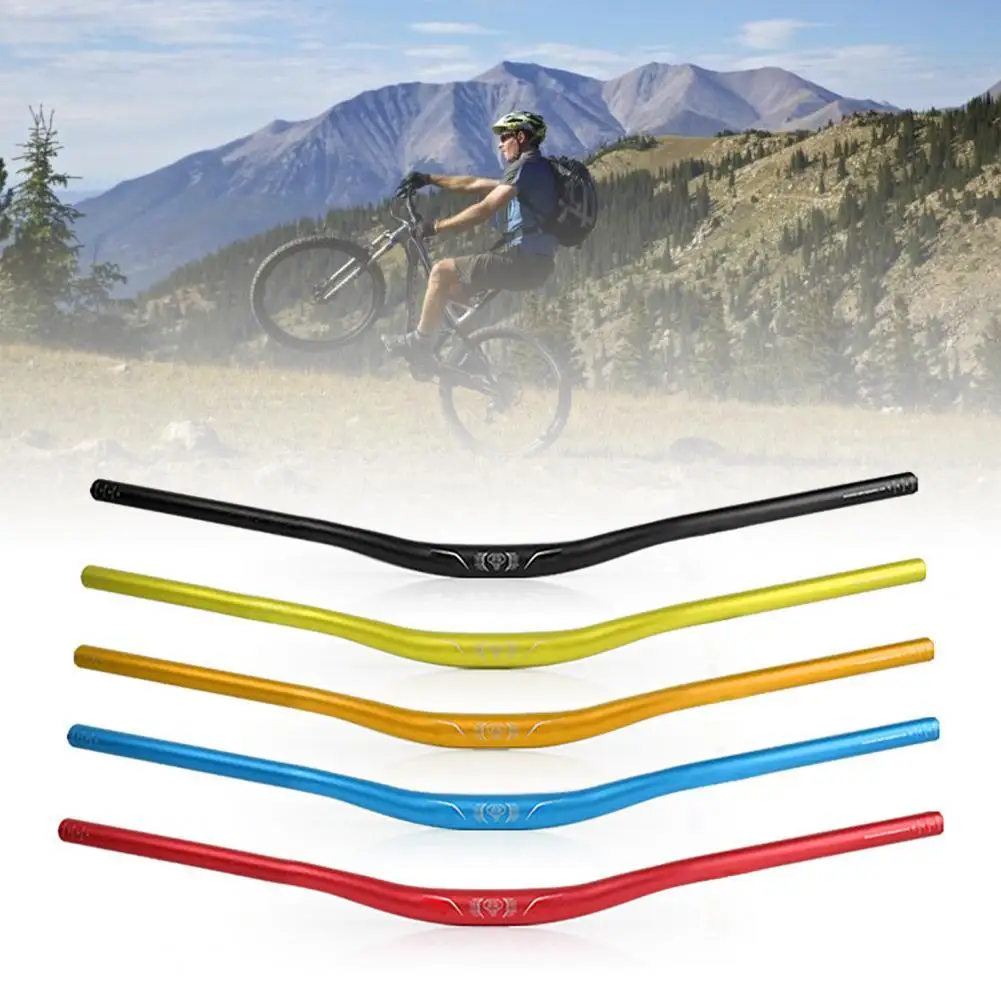 

Mountain Bike Handlebar Bicycle Aluminum Alloy Color Bicycle Handlebar 780mm Bicycle Steering Wheel Cycling Road Bike Handlebar