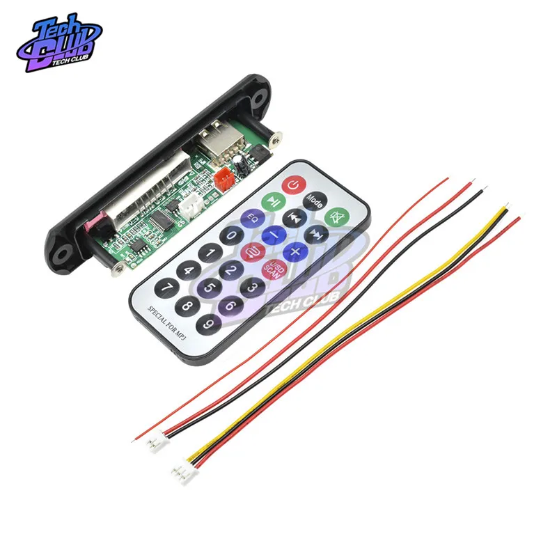 MP3 модуль WMA 5 В декодер плата с большим цветным экраном 12 0 аудио USB TF радио для