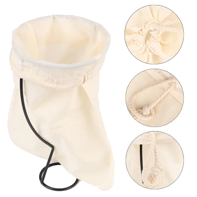 

Nut Milk Bag Commercial Grade Reusable Almond Milk Bag Strainer Fine Mesh Nylon Cheesecloth Cold Brew Coffee Filter