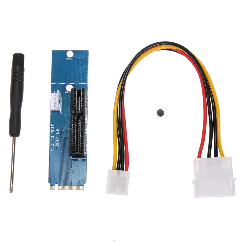 

Адаптер M.2 NGFF SSD-PCI-E 4X с кабелем питания и поддержкой слота 2260/2280 M.2 SSD для аксессуаров BTC