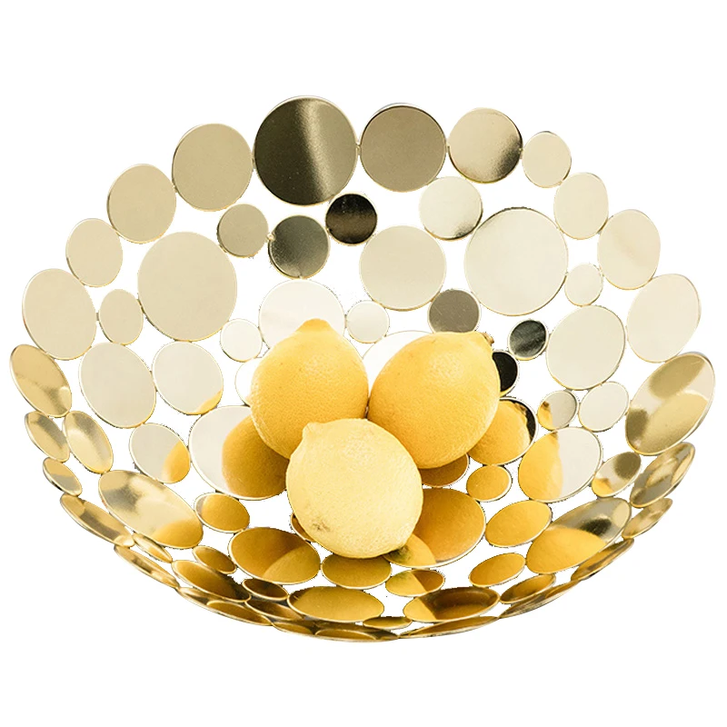 

Nordic luxury household high-end fruit plate modern European luxury Fengshui fruit basket creative living room coffee table