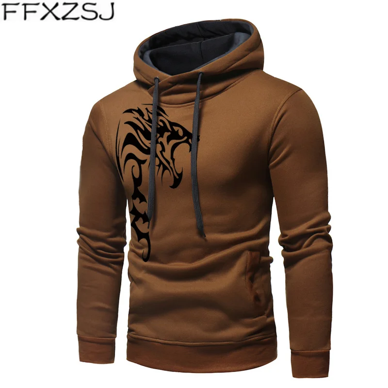 

Hoodies Men 2019 Winter Hoodies Brand Men Tiger head Print Sweatshirt Male Hoody Tracksuit Hip Hop Autumn Winter Hoodie Mens