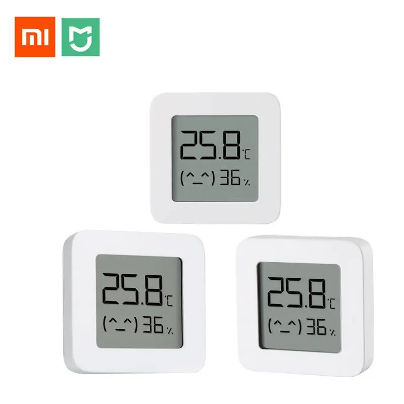 Умный термометр Xiaomi Mijia 2 Bluetooth датчик температуры и влажности цифровой гигрометр