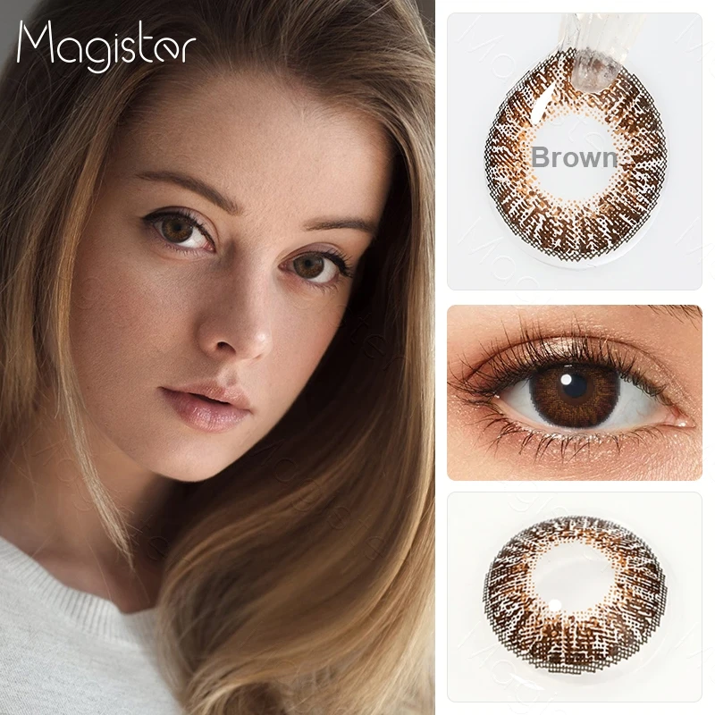 Контактные линзы для глаз 3 тона 1 пара цветных контактных линз|Контактные линзы| |