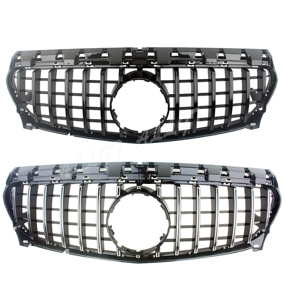 Front Racing Billet Bumper Grille Cover For Mercedes Benz W117 CLA Class 2017 2018 2019 GTR Diamond AMG | Автомобили и мотоциклы