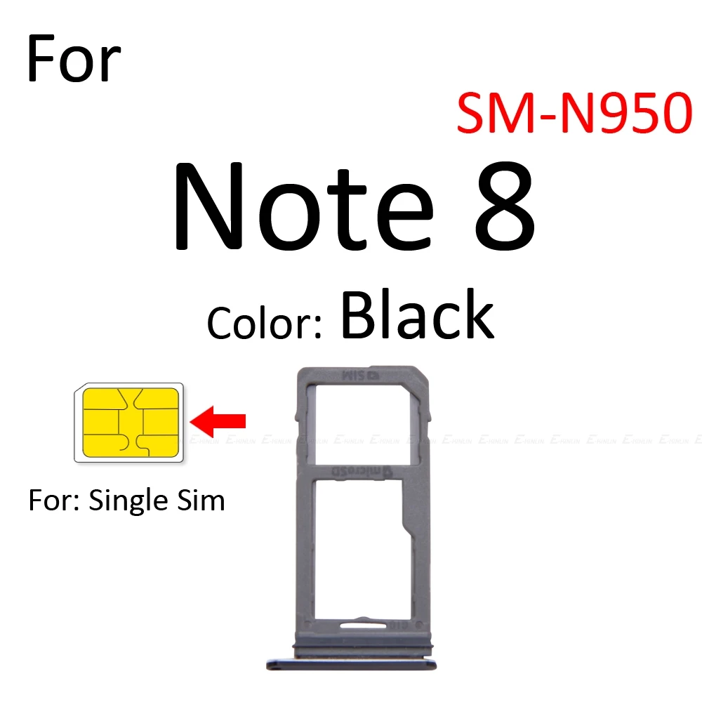 Держатель лоток для гнезда Sim карты контейнер с адаптером Micro SD Samsung Galaxy Note 9 8 N960