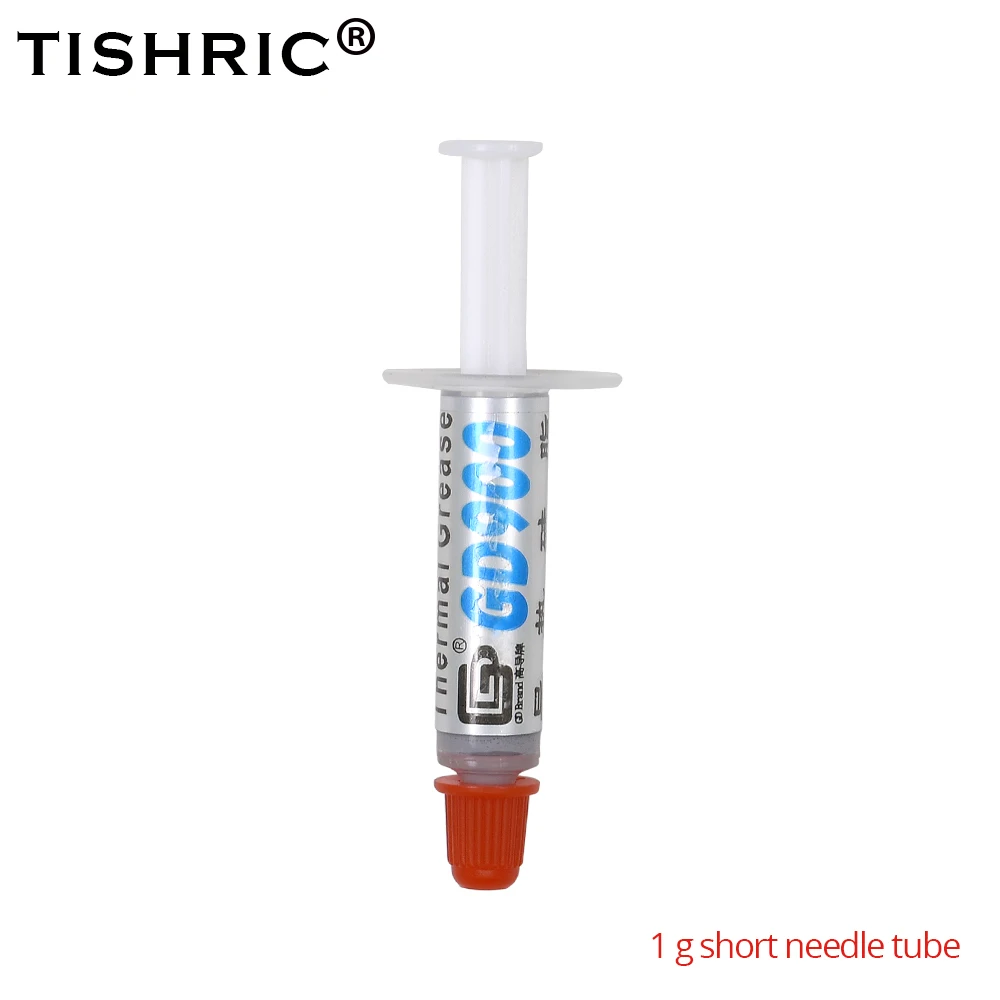 10pcs shortNeedle1g TISHRIC, 3g, 7g, 15g, 30g, 150g, GD900, термопаста, токопроводящие процессоры, радиатор, силиконовый пластырь для ЦП, светодиодный, PC - Цвет лезвия: 10pcs shortNeedle1g