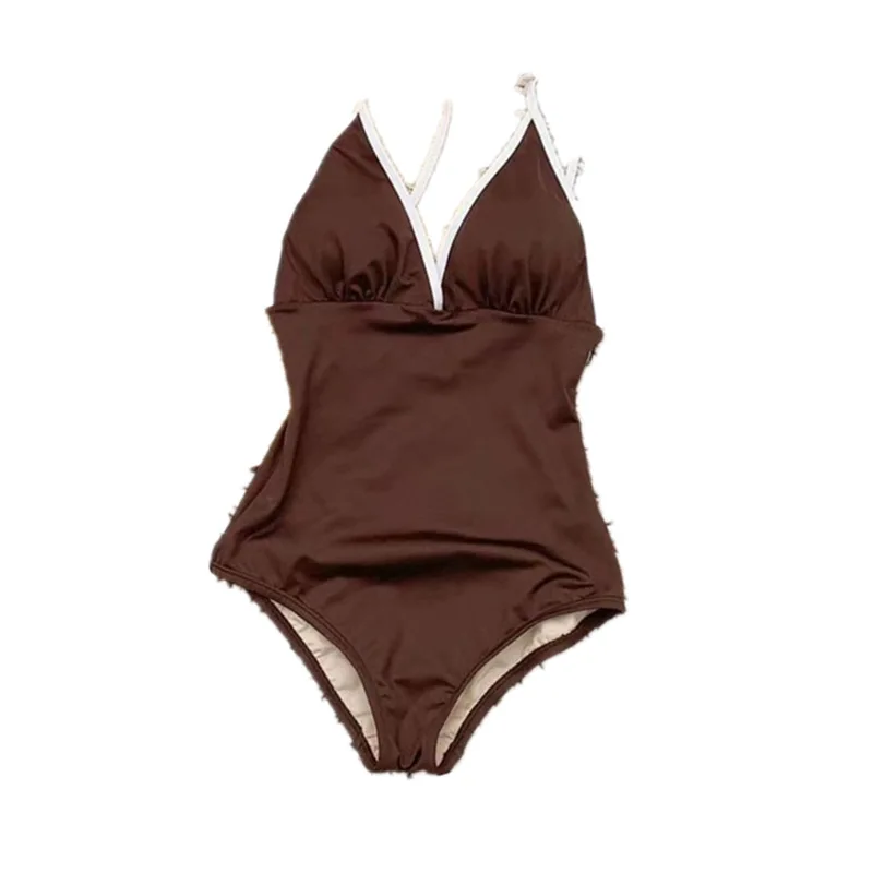

2021 New Women One Piece Swimsuit Sexy Backless Swimwear Female Bikini Bandage Bathing Suit Women Monokini