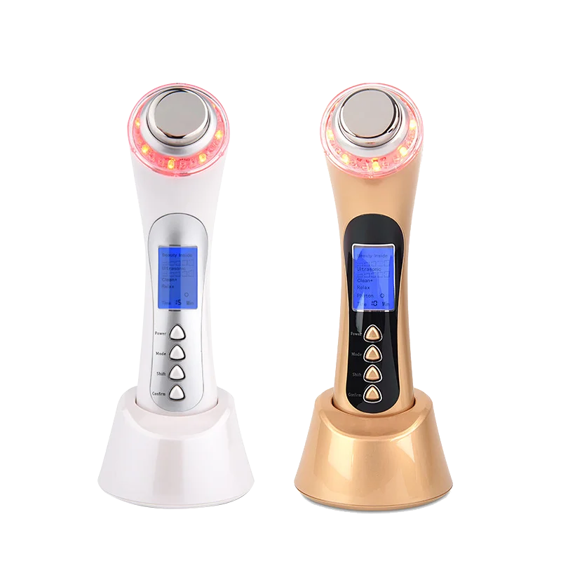 

NOHON 5in1 LED Light Therapy Face Massager for Facial Cleansing Blackhead Remover High Frequency Facial Machine
