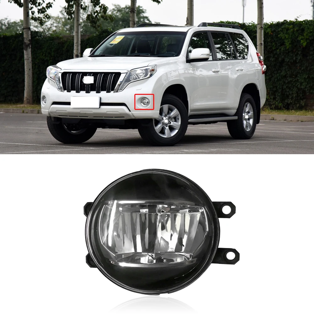 CAPQX для Toyota Land Cruiser Prado LC200 16 18 переднего бампера Туман светильник фар дальнего