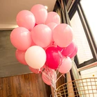 30 шт., голубые, белые, розовые шары с конфетти