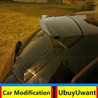 ubuyuwant roof lip spoiler universal for seat leon st cupra 2012 2017 hatchback spoiler abs plastic car tail wing decoration