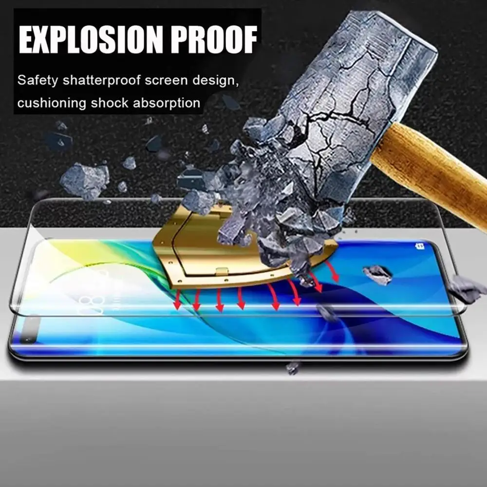 1pcs 3d curved edge tempered glass for lg velvet edge glued screen protector for glass lg velvet seamless flim lg g9 thinq glass free global shipping