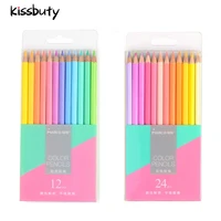 marco 1224 colors new soft trendy pastel colors non toxic color pencil lapis de cor colored pencils school stationery