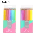 Цветные карандаши Marco 1224, новые, мягкие, модные, пастельные, нетоксичные, цветные карандаши, канцелярские принадлежности