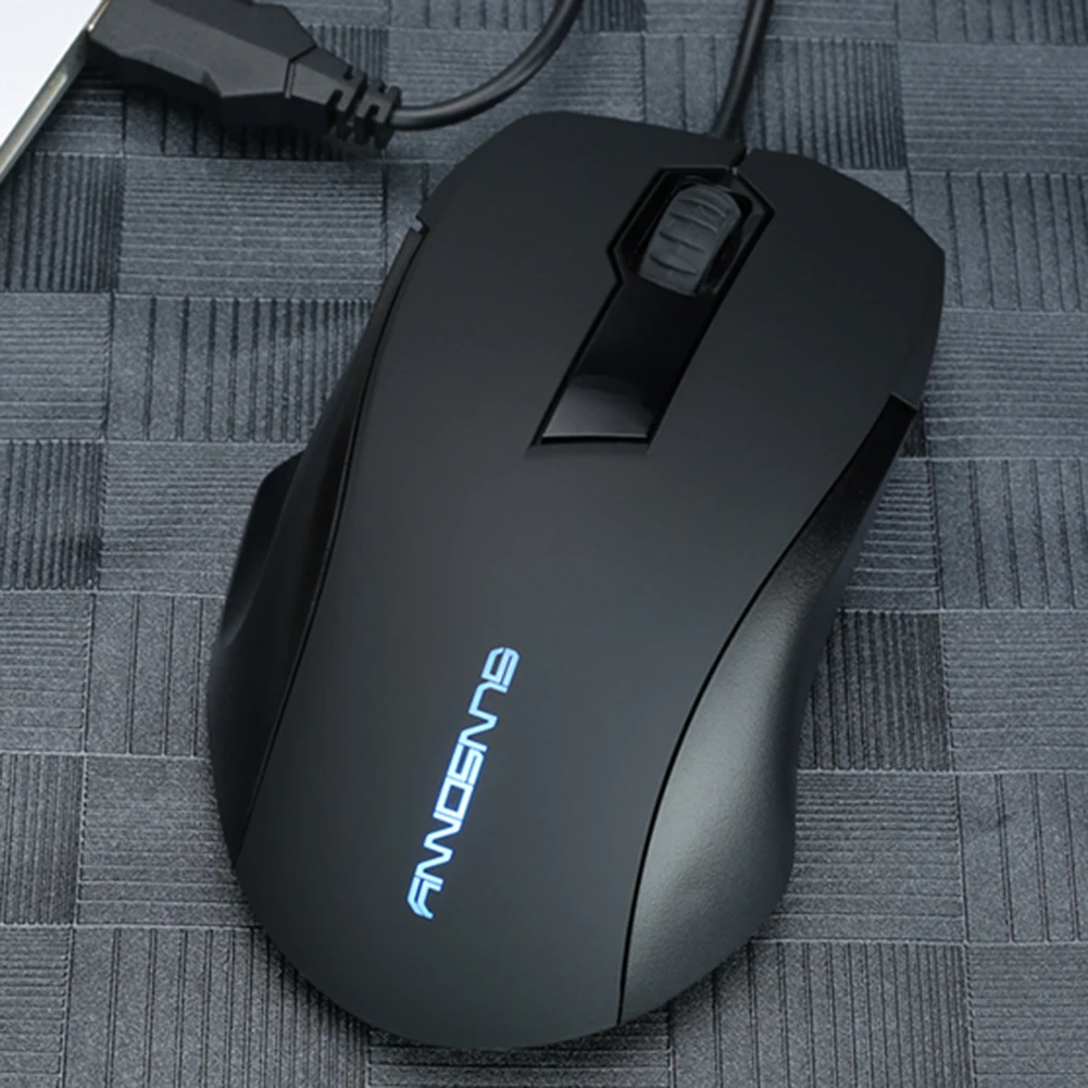 

PC Gaming Mouse USB Wired Mouse Backlit 1000DPI Optical Ergonomic Mice for Desktop Laptop Computer