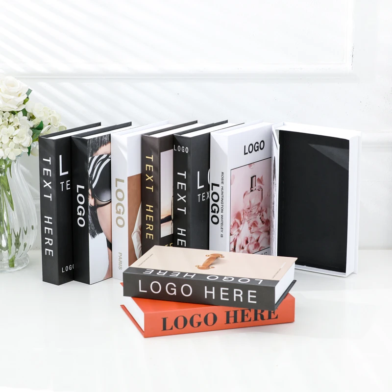 

Fashion Openable Fake Books Decoration For Home Decorative Books Modern Simulation Luxury Storage Box Decor Club Hotel Model