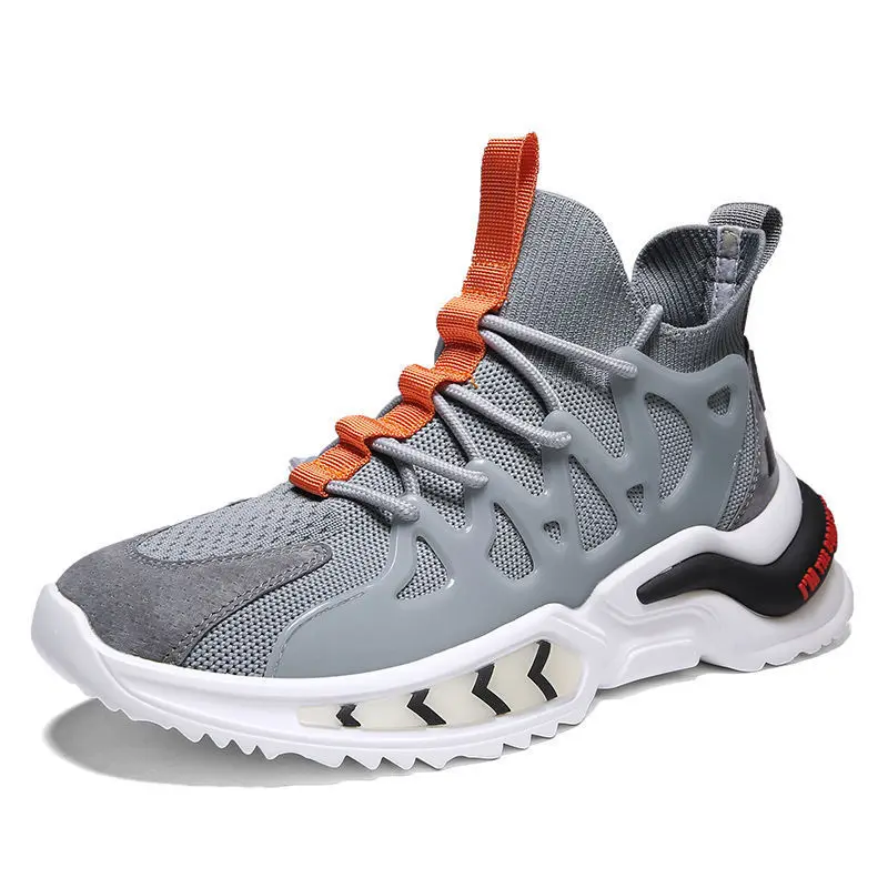 New Summer Fashion Flying Woven Casual Shoes Sports Outdoor Air Running Shoes Men Walking Sneakers