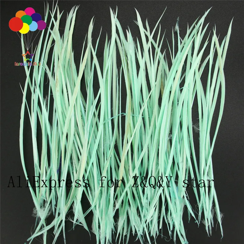 

50-200 goose monofilament feather 15-20CM dyed mint green DIY craft accessories feather