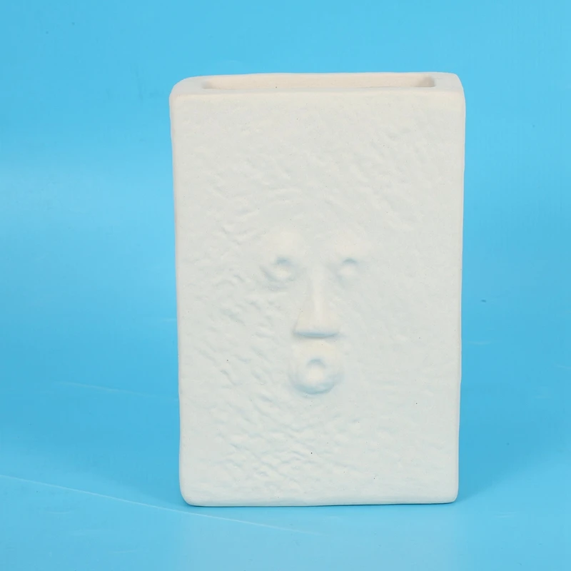 Home Decor Creative Ceramic Vase for Flowers Human Face Design Nordic Decoration Luxury Pot Dried Flower | Дом и сад