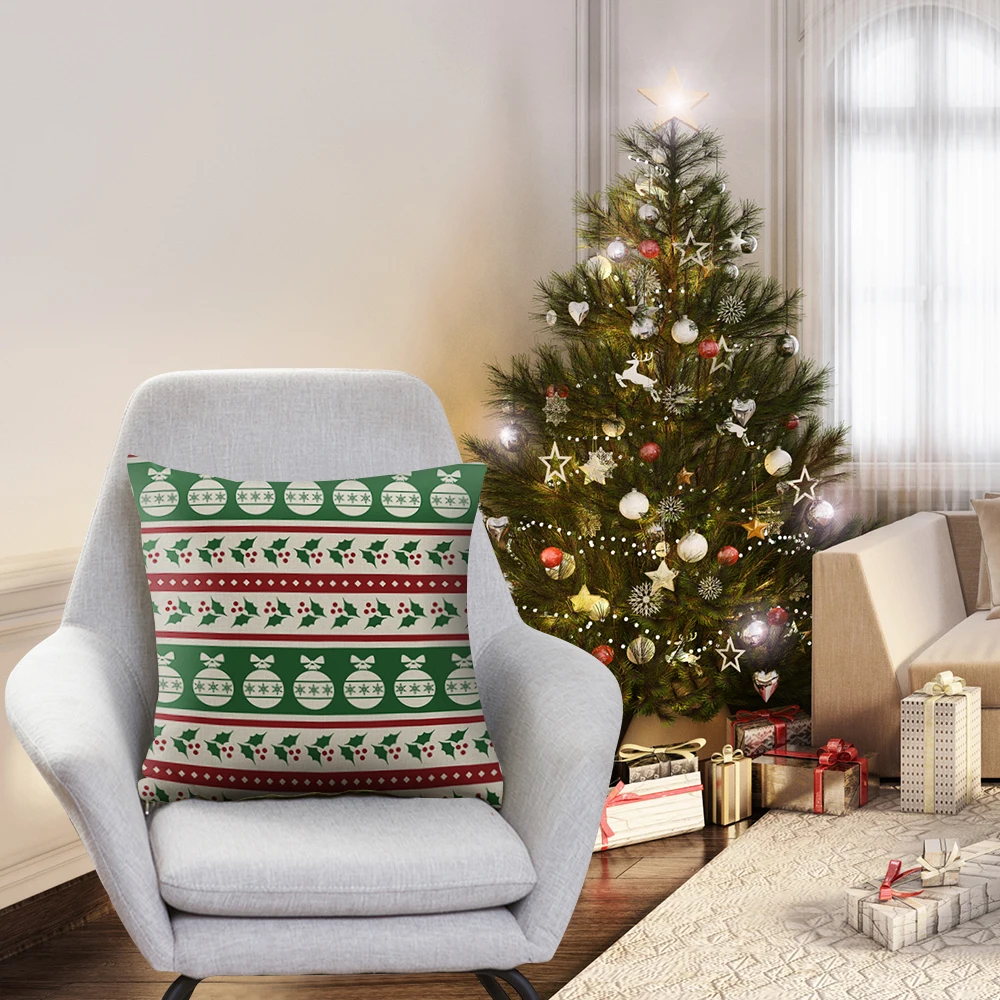 SearchI рождественские домашние Чехлы для подушек с мультяшным рисунком