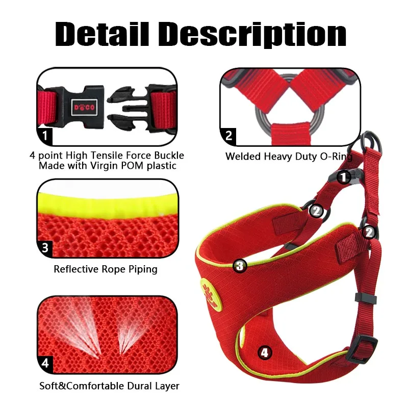 С воздухопроницаемой сеткой с изображением собаки жгут поводок набор