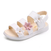 girls sandals gladiator flowers sweet soft children beach shoes kids summer floral sandals princess fashion cute high quality