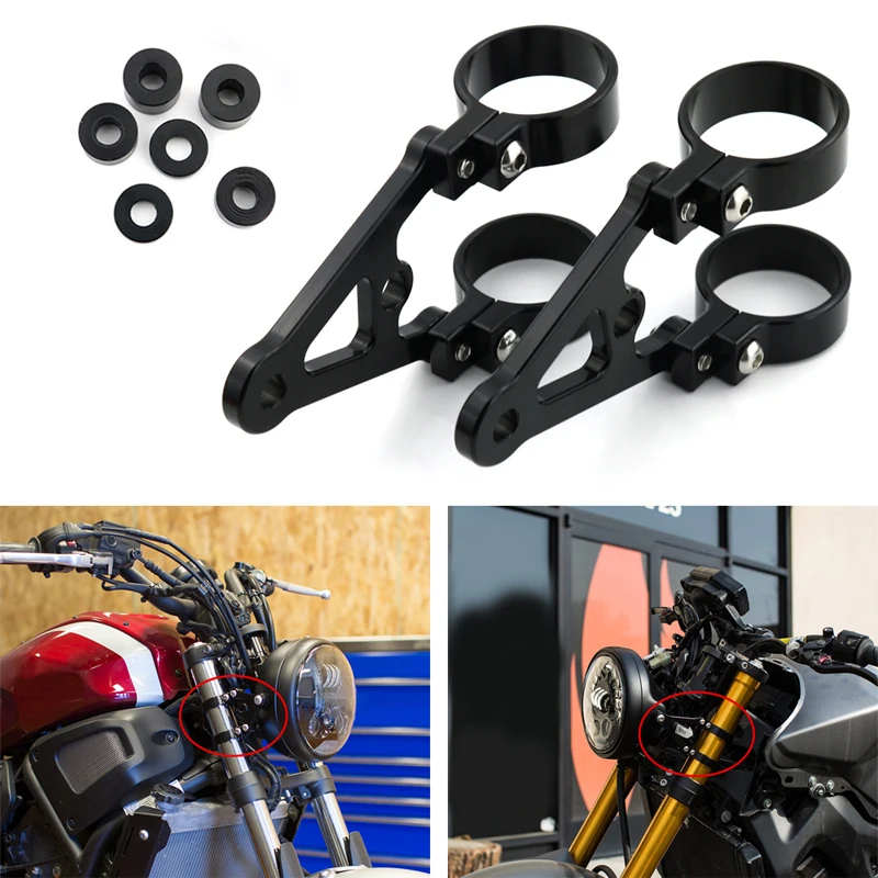Кронштейн для мотоциклетной фары вилка Yamaha Triumph Honda Kawasaki Suzuki Ducati 50 мм 51 53 54 55 35 42