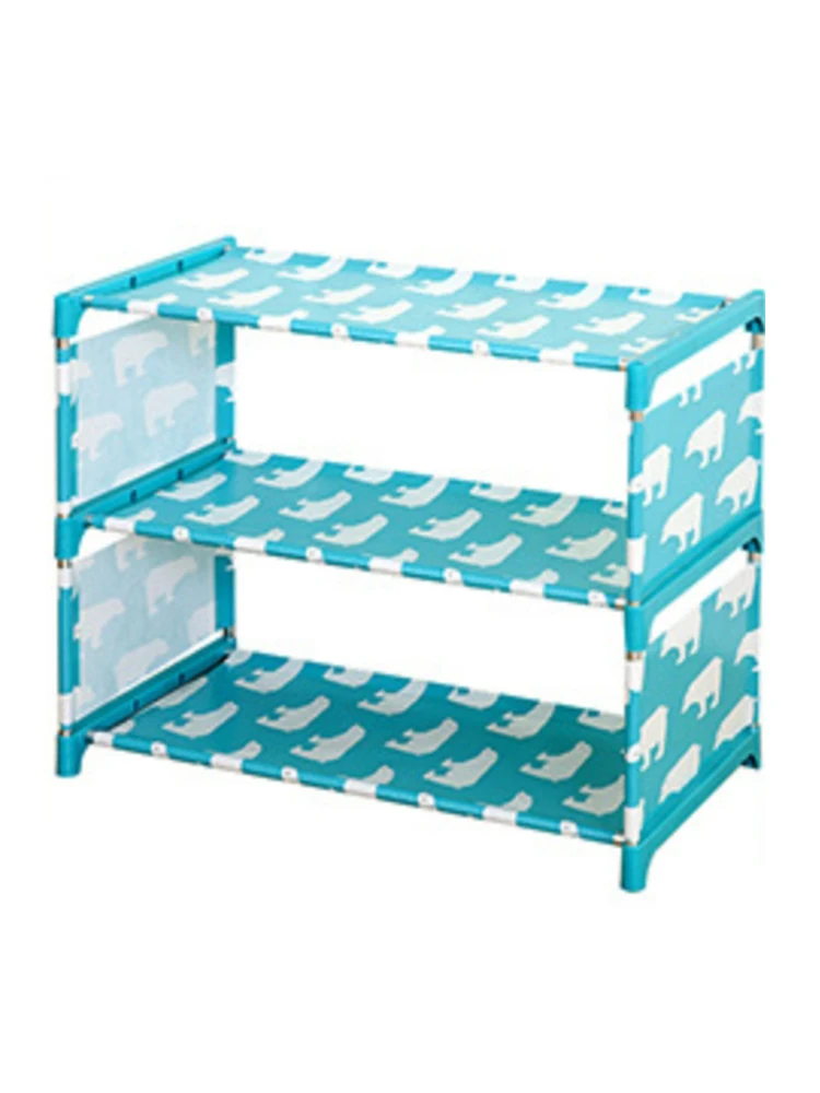 Простой стеллаж для обуви толстый нетканый шкаф общежития сочетание защиты