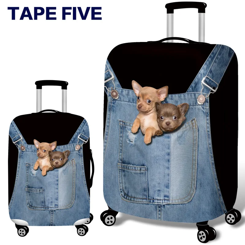 3D Printing Travel Luggage Cover Suitcase Travel Bag Protection Case Luggage Bag Dust Cover For 18-32 inch Travel Accessories