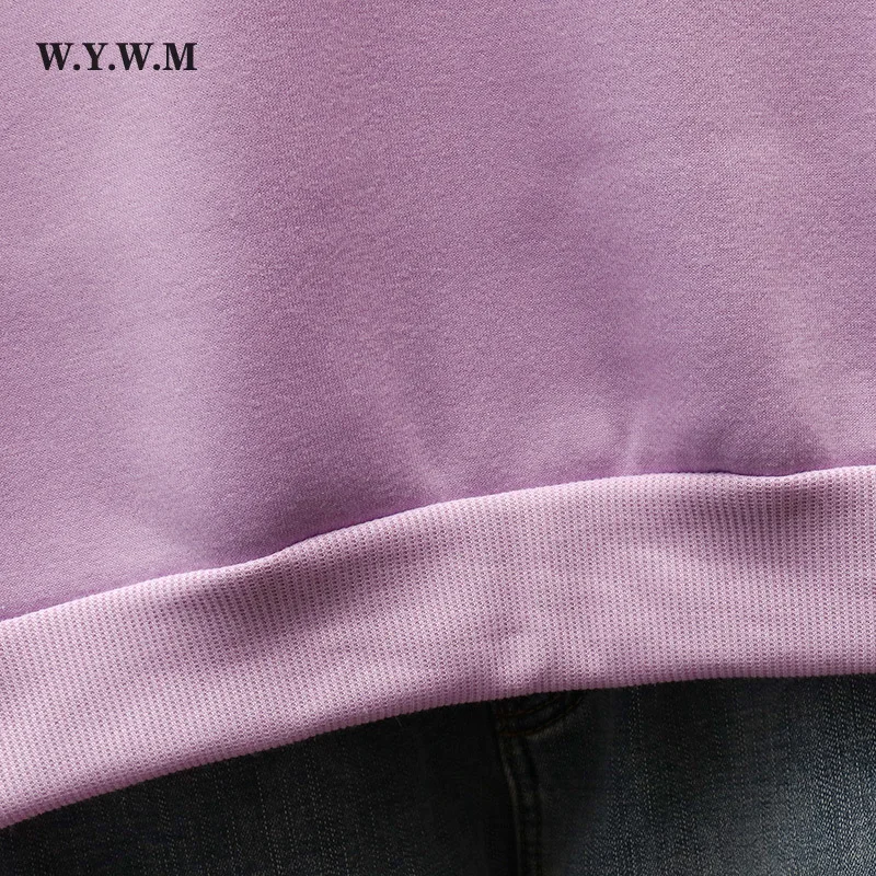 

WYWM Women Soft Warm Sweatshirts Fleece Oversized Candy Color Ladies Harajuku Pullovers Hoodies Pocket Hooded Tops for Teens