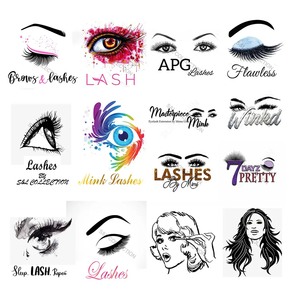 

Eyelashes logo stickers Business Cards Custom Clear Wedding Labels brand Mink Lashes Lollipop Box Candy Package Logo Sticker