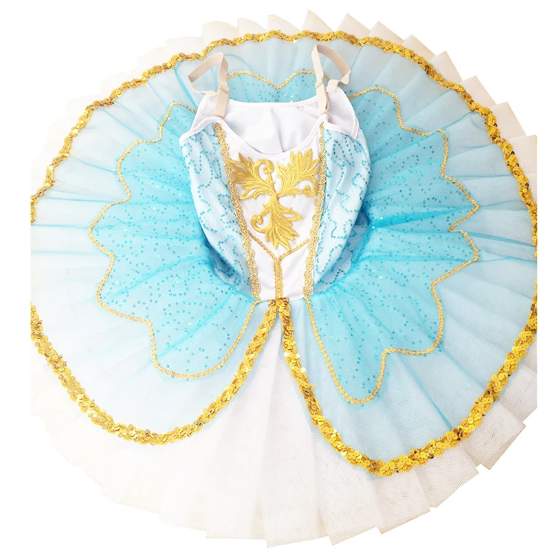 

2020 New Songyuexia Children's Ballet Costume Swan Lake girl professional Little Swan Tutu Skirt Sequin sling ballet tutu dress