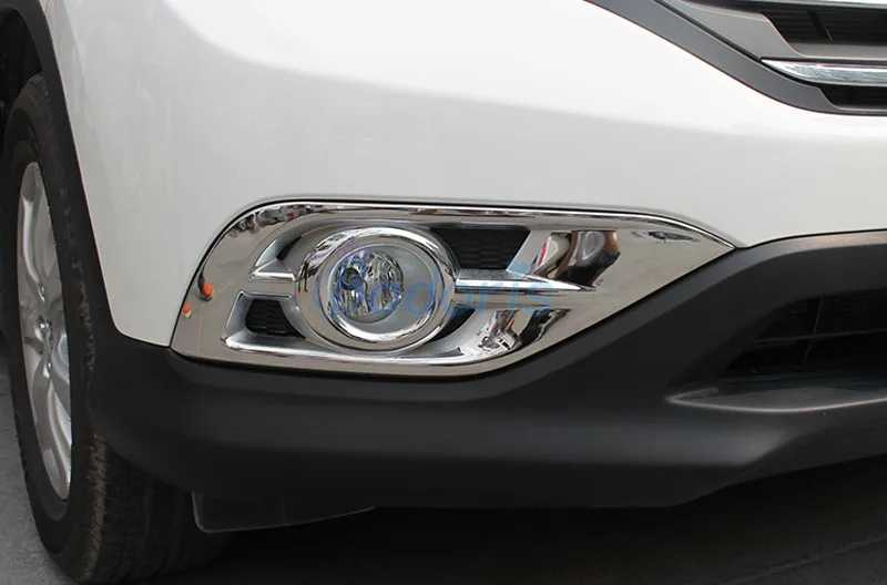 For Honda CRV CR-V CR V 2012 2013 2014 Front Fog Lamp Cover Light Overlay Foglight Trim Frame Chrome SUV Car Styling Accessories |
