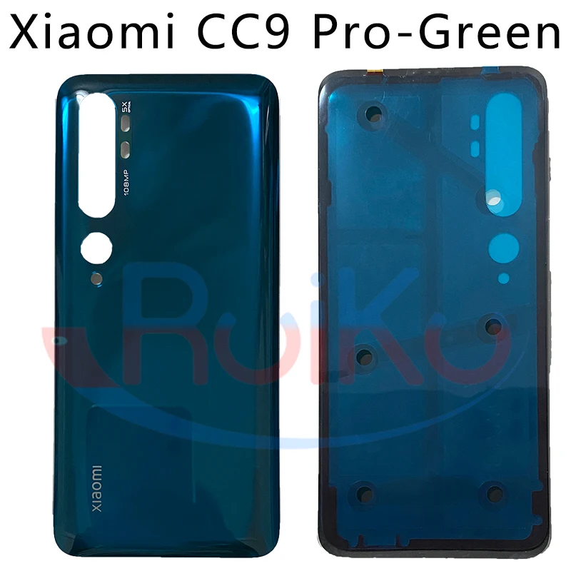 Новинка Крышка батарейного отсека для Xiaomi Mi Note 10 Pro Задняя стеклянная крышка