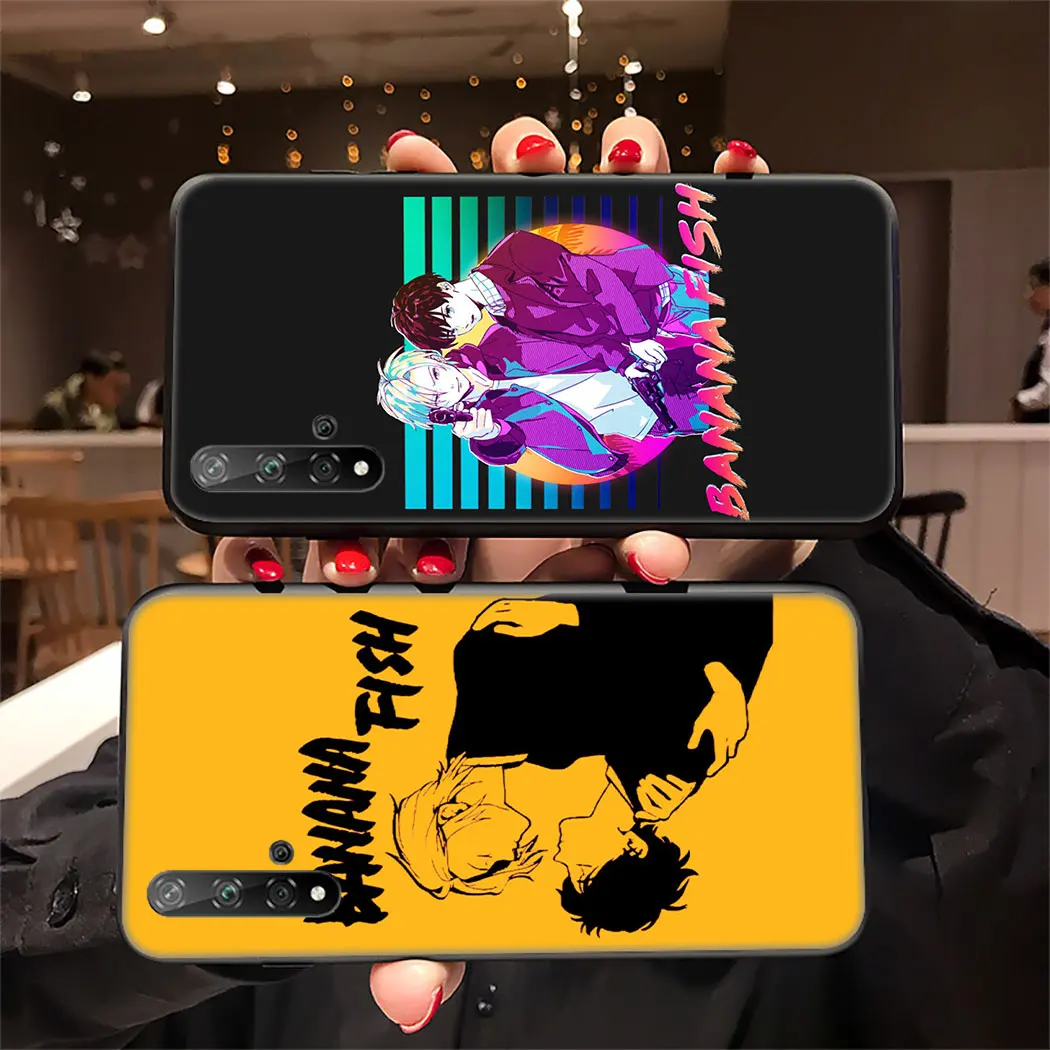 Banana Fish Soft Silicone Case for Huawei Honor view 20 9X 7A Pro 10 9 8 Lite 8X 8C 7X 7C 6A Note |