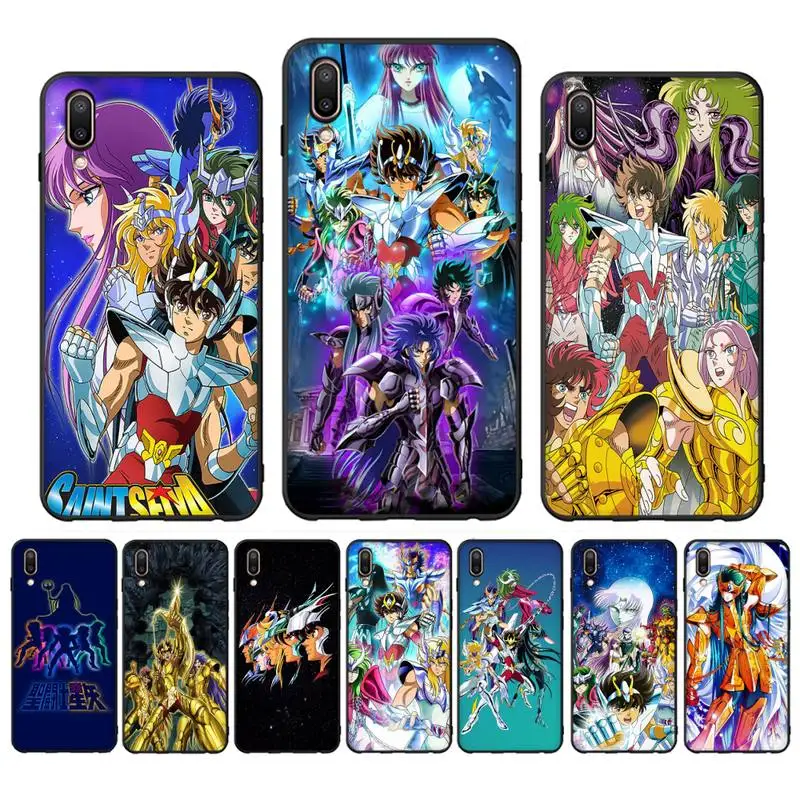 

Saint Seiya Phone Case Case For Oppo Reno Realme C3 6Pro Cover For vivo Y91C Y17 Y19