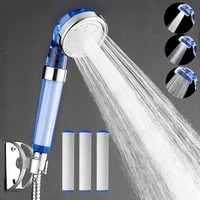 bathroom pp cotton filter purifier rust and dust removal chlorine 3 function spa high pressure shower head nozzle
