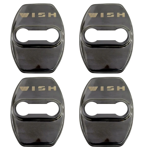 

FLYJ 4 шт. Автомобильный Дверной замок, автомобильная наклейка на защелке, защита от ржавчины, крышка дверного замка, защитная Пряжка, крышка для Toyota WISH