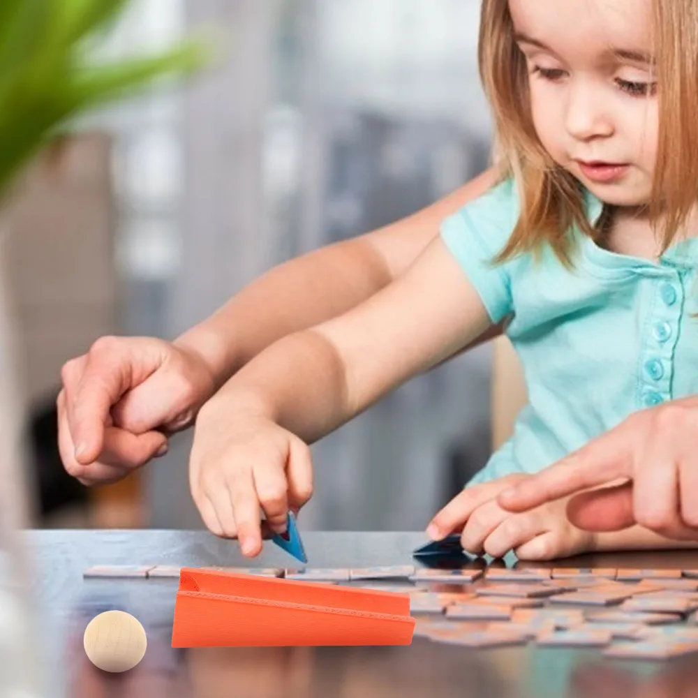 

1 Set 19Pcs Children Domino Kit Wooden Domino Building Blocks Toys Set