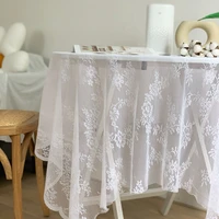 table cloth kitchen table rectangular tablecloth french style retro mesh cutout white lace picnic cloth background cloth