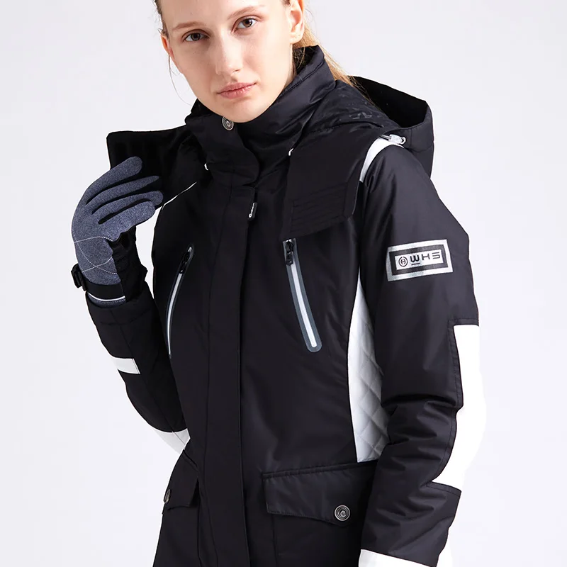 Лыжная куртка зимняя уличная хлопковая Спортивная одежда Женская теплая
