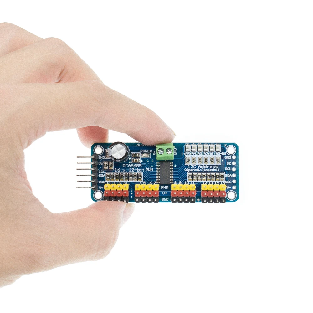 1 шт. PCA9685 16 канальный 12 битный ШИМ сервопривод двигателя I2C модуль робота|robot