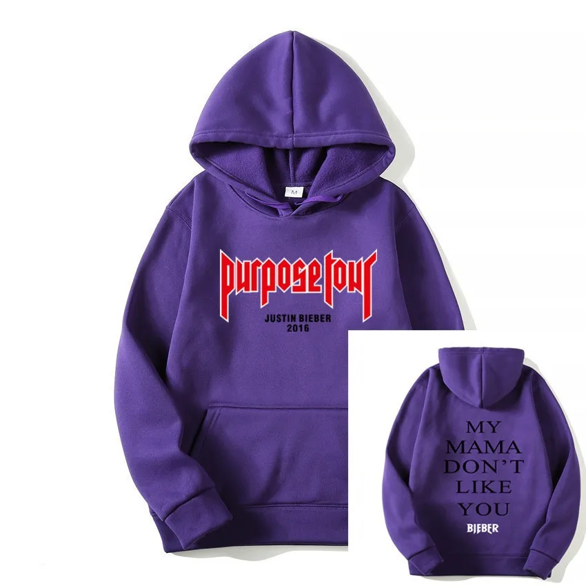 Purple Мужские толстовки с капюшоном, толстовки в стиле хип-хоп, мужская толстовка с капюшоном, мужские толстовки с надписью Джастин Бибер, Повседневная Уличная одежда, черные, розовые толстовки с капюшоном - Цвет: Purple