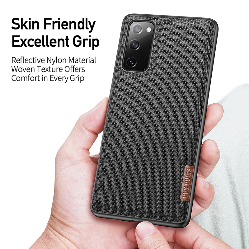 

For Samsung Galaxy S20 FE Case Nylon Style Silicone & TPU & PC Bumper Back Cover For Galaxy S20 Lite Dux Ducis