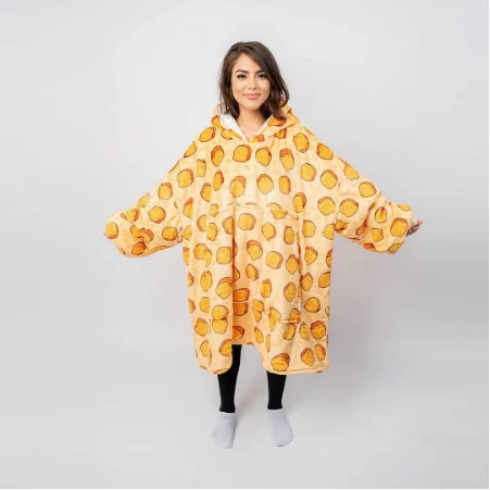 

New Fleece Blanket Hoodie Thick Cotton Flannel Oversized Sweatshirt Dress Women Unisex Warm Winter Tops Homewear Casual Pullover