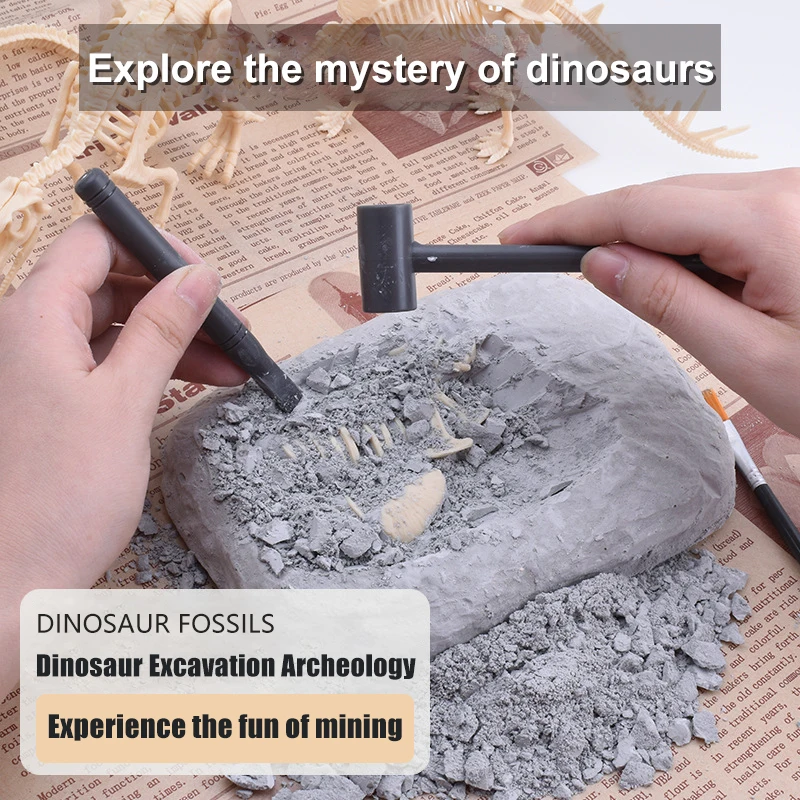 

Educational Dinosaur Fossil Excavation Toys Archaeological Dig DIY Assembly Model For Children Boys Girls Birthday Xmas Gifts