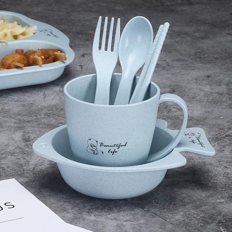 6 шт./компл. чаша для детской посуды набор миска из натурального бамбукового